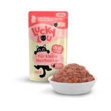 Lucky Lou KITTEN - GEFLÜGEL mit Karotte - 125 g