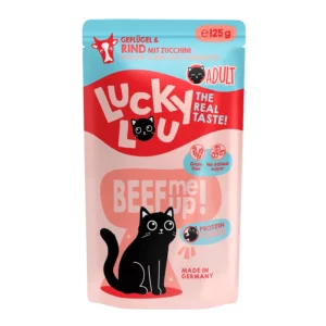 Lucky Lou POULTRY & BEEF con zucchine - 125 g
