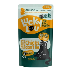 Lucky Lou SENIOR - POLLO con carote e zucca - 125 g