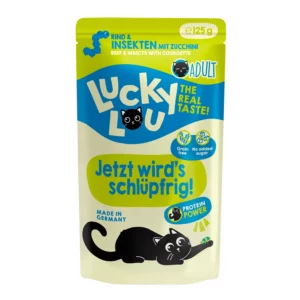Lucky Lou BEEF & INSEEDS con zucchine - 125 g