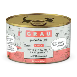 GRAU Chicken with carrot & catnip - 200 g