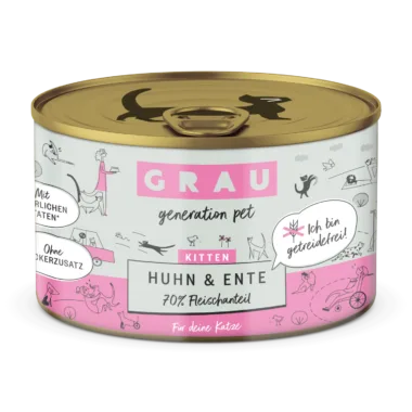 GRAU KITTEN - Huhn & Ente - 200 g