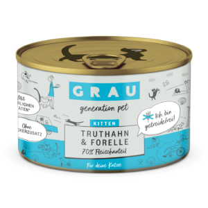 GRAU KITTEN - Tacchino e trota - 200 g