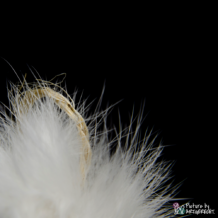 LIONSLIKE Pendentif de pêche pour canne à pêche en action "Flex" - peau de lapin avec plumes de coq