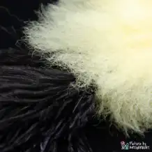 LIONSLIKE Pendentif de pêche pour canne à pêche en action "Flex" - peau de mouton avec plumes d'autruche