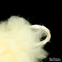 LIONSLIKE Pendentif de pêche pour canne à pêche en action "Flex" - peau de mouton avec plumes d'autruche