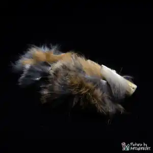 LIONSLIKE Katzenspielzeug - Fellraupe - Kaninchen - S