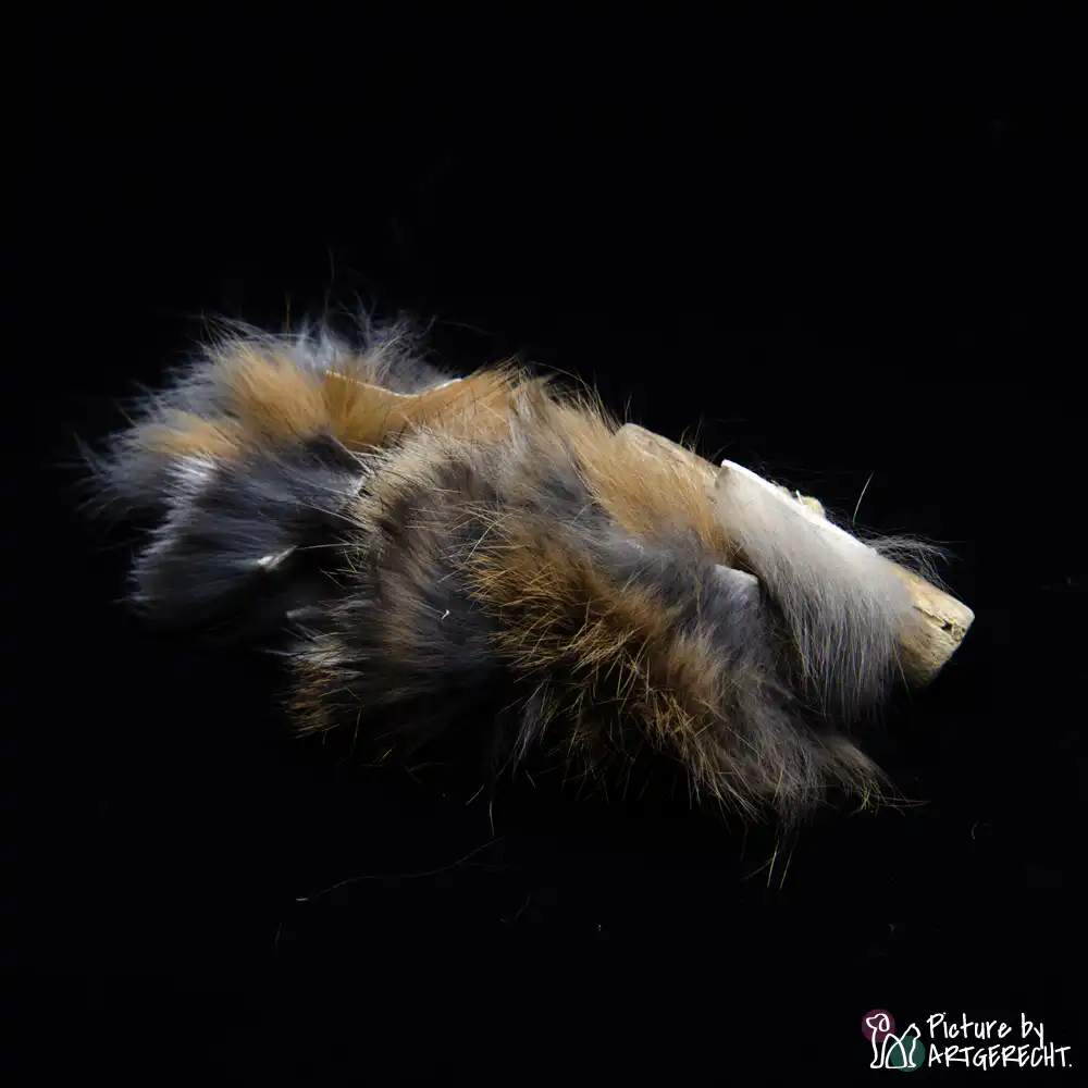 LIONSLIKE Jouets pour chats - Chenille à fourrure - Lapin - S