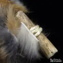 LIONSLIKE Katzenspielzeug - Fellraupe - Kaninchen - S