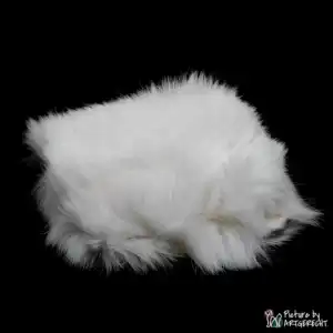 LIONSLIKE Katzenspielzeug - Zwitscherkissen aus Kaninchenfell