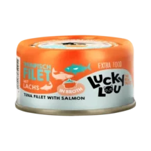 Lucky Lou EXTRA FOOD Thunfischfilet mit Lachs in Broth - 70 g