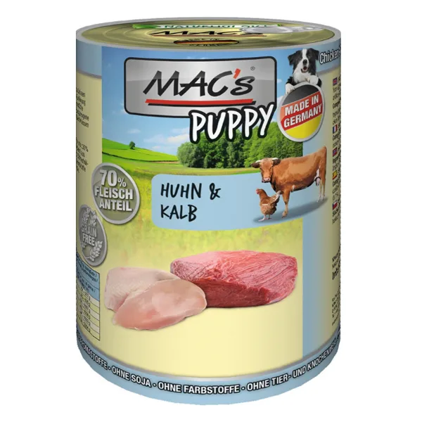 MAC's PUPPY - Pollo e vitello - 400 g
