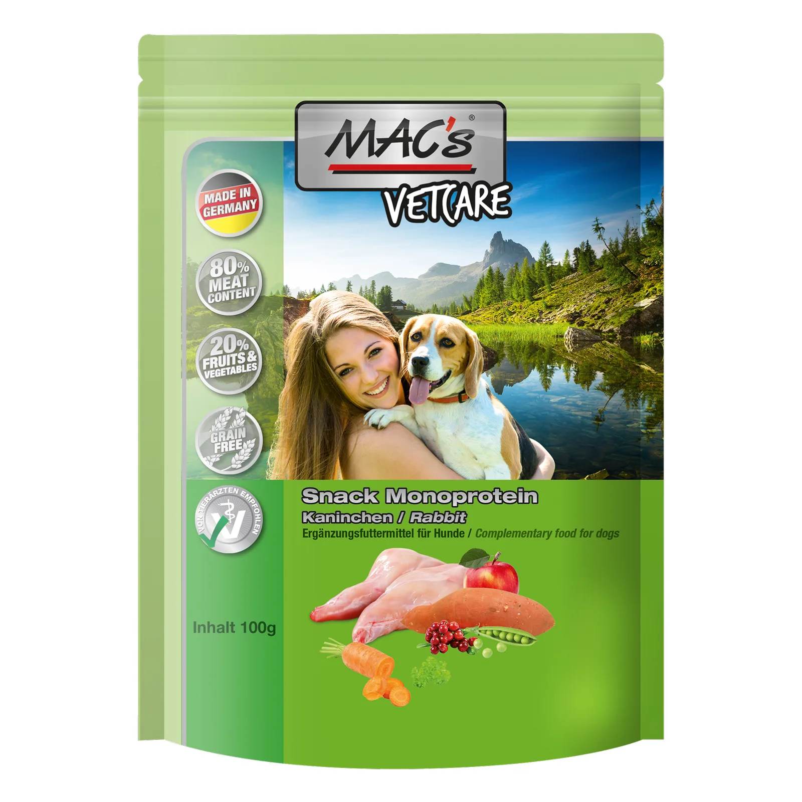 MAC's VETCARE Snack Rabbit, 100 g