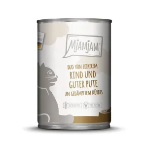 MjAMjAM DUO Manzo saporito e tacchino buono - con zucca al vapore - 400 g