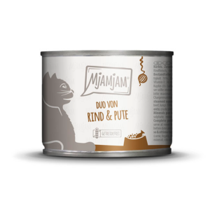 MjAMjAM DUO Manzo saporito e tacchino buono - con zucca al vapore - 200 g
