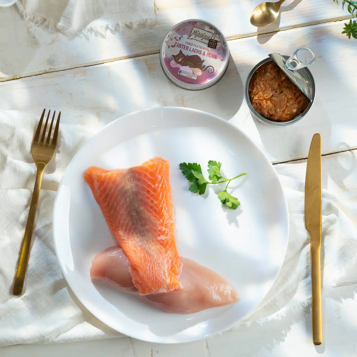 MjAMjAM FILET - Zarter Lachs & Huhn - 80 g - immagine 2