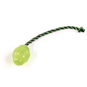 SwissPet GLOW - Football avec corde - S