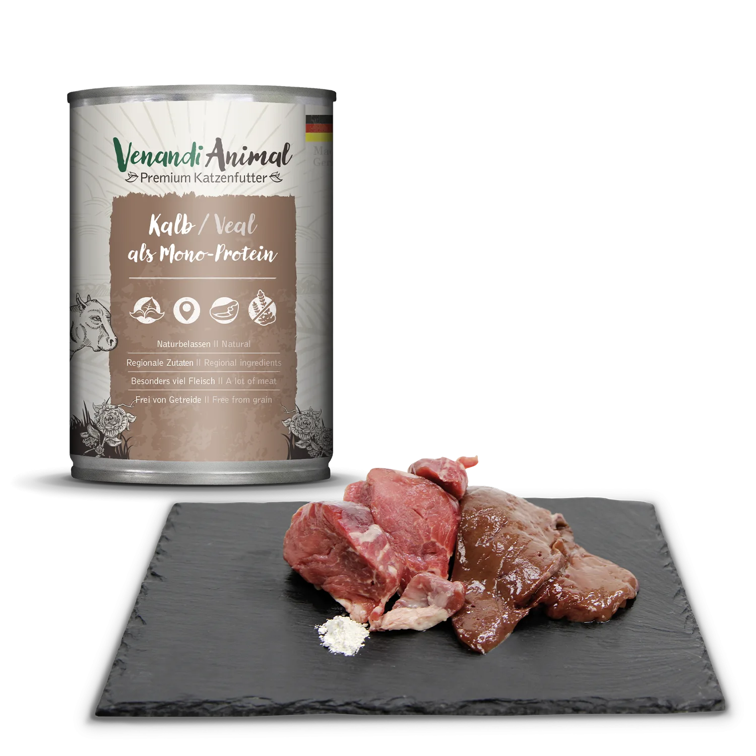 Venandi Animal Kalb - als Mono-Protein - 400 g - immagine 2
