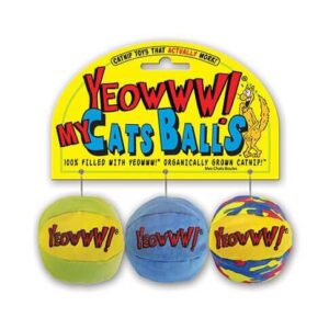 YEOWWW! 3er Pack Catnip Balls - Durchmesser 5 cm