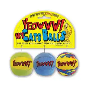 YEOWWW! 3er Pack Catnip Balls - Durchmesser 5 cm