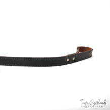 MOLOSS Laisse courte en cuir - 25 x 65 cm - Noir