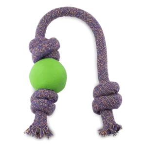 Beco Ball and Rope - L - Durchmesser 7.5 cm - Länge 45 cm - Grün