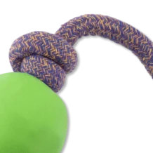 Beco Ball and Rope - L - Durchmesser 7.5 cm - Länge 45 cm - Grün