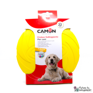 CAMON Schwimmende Frisbeescheibe für Hunde - Durchmesser 22 cm - Gelb