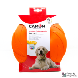CAMON Schwimmende Frisbeescheibe für Hunde - Durchmesser 22 cm - Orange