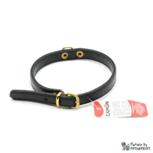 CAMON collier - largeur 1 cm - longueur 39 cm - noir