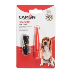 CAMON plastic whistle for dogs - red, black or green