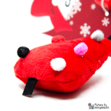 Canna da pesca CAMON con albero di Natale - rosso