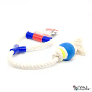Corda da gioco CAMON con maniglia e palla da tennis - 60 cm - 220 g