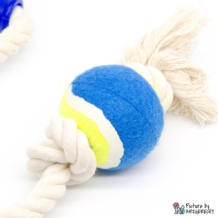 CAMON Spieltau mit Griff und Tennisball - 60 cm - 220 g