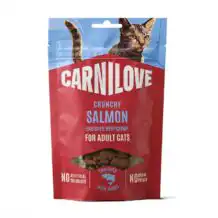 CARNILOVE Snack croccante - Salmone con menta - 50 g