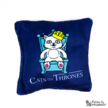 Play cushion with valerian - CATS ON THRONES - Blue