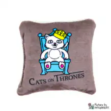 Play cushion with valerian - CATS ON THRONES - Gray