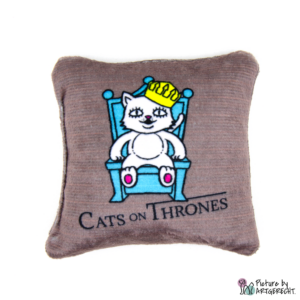Cuscino da gioco con valeriana - CATS ON THRONES - Grigio