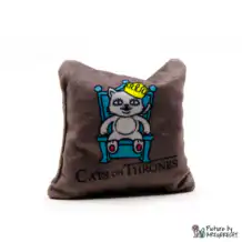 Play cushion with valerian - CATS ON THRONES - Gray