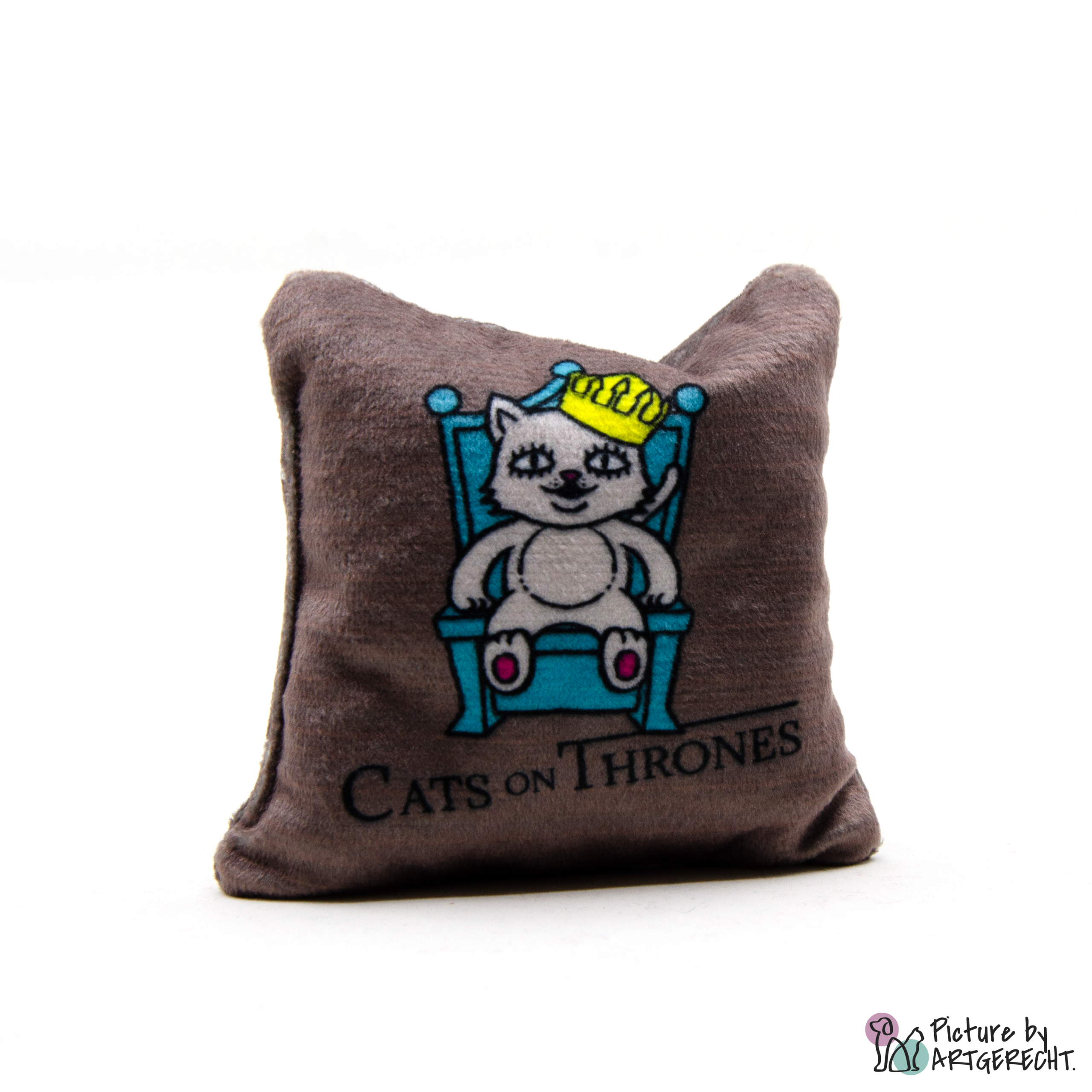Spielkissen mit Baldrian - CATS ON THRONES - Grau – Image 2
