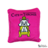 Cuscino da gioco con valeriana - CATS ON THRONES - Rosa