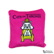 Cuscino da gioco con valeriana - CATS ON THRONES - Rosa