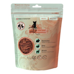 catz finefood Meatz WILD MIX - Kaninchen, Ente, Hirsch - 45 g