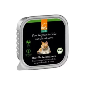 defu Pure Bites in gelatina da agricoltori biologici - tacchino da pascolo biologico - 100 g