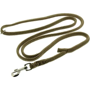 DINOLEINE Hundeleine - stufenlos verstellbar - 130-220 cm - 8mm - Beige