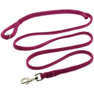 DINOLEINE Hundeleine - stufenlos verstellbar - 130-220 cm - 8mm - Pink