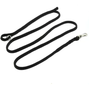 DINOLEINE Hundeleine - stufenlos verstellbar - 130-220 cm - 8mm - Schwarz