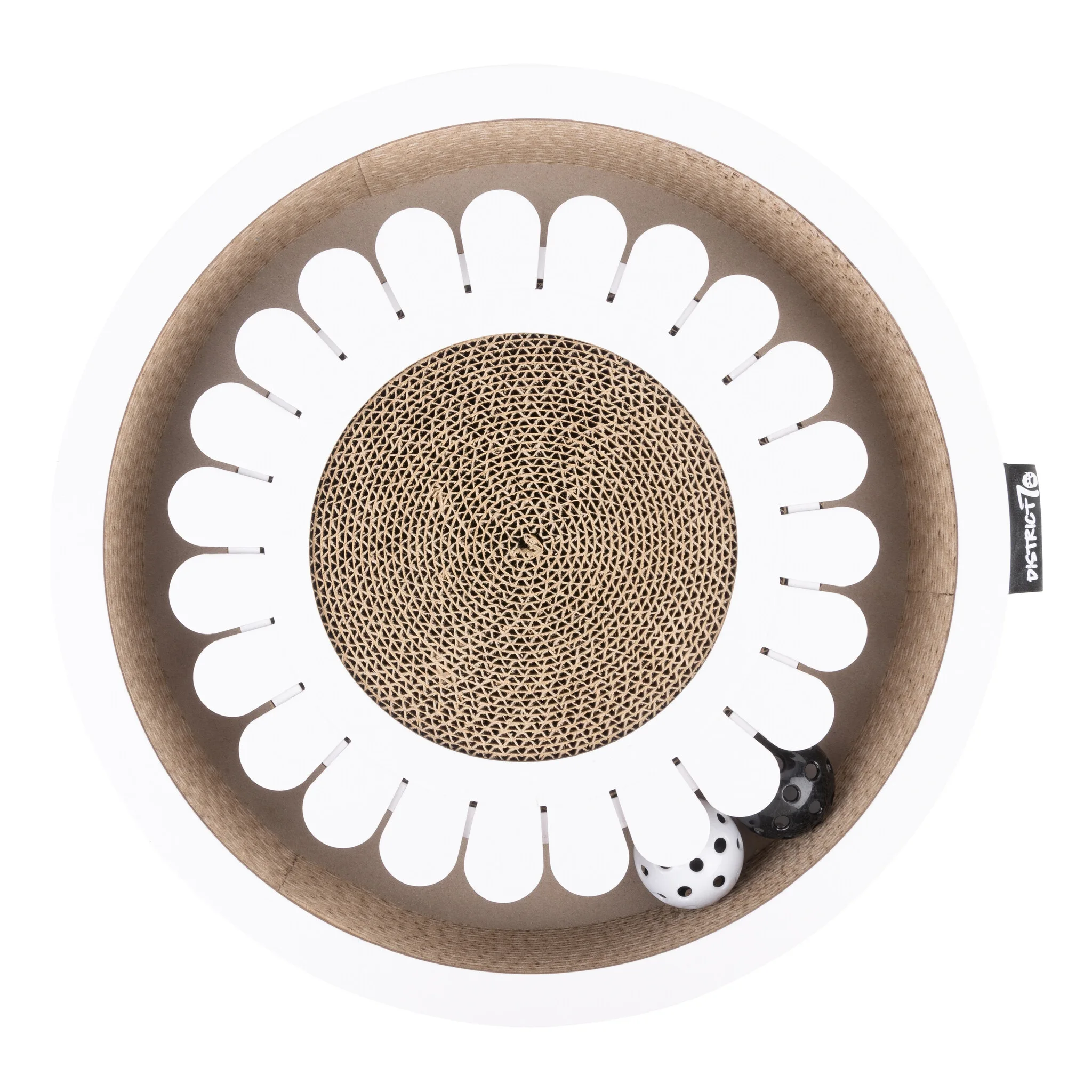 DISTRICT 70 cardboard scratch toy «BLOOM» - Blanc
