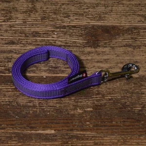 dogsmart leash - rubberized - 15mm x 10m - purple - without hand loop