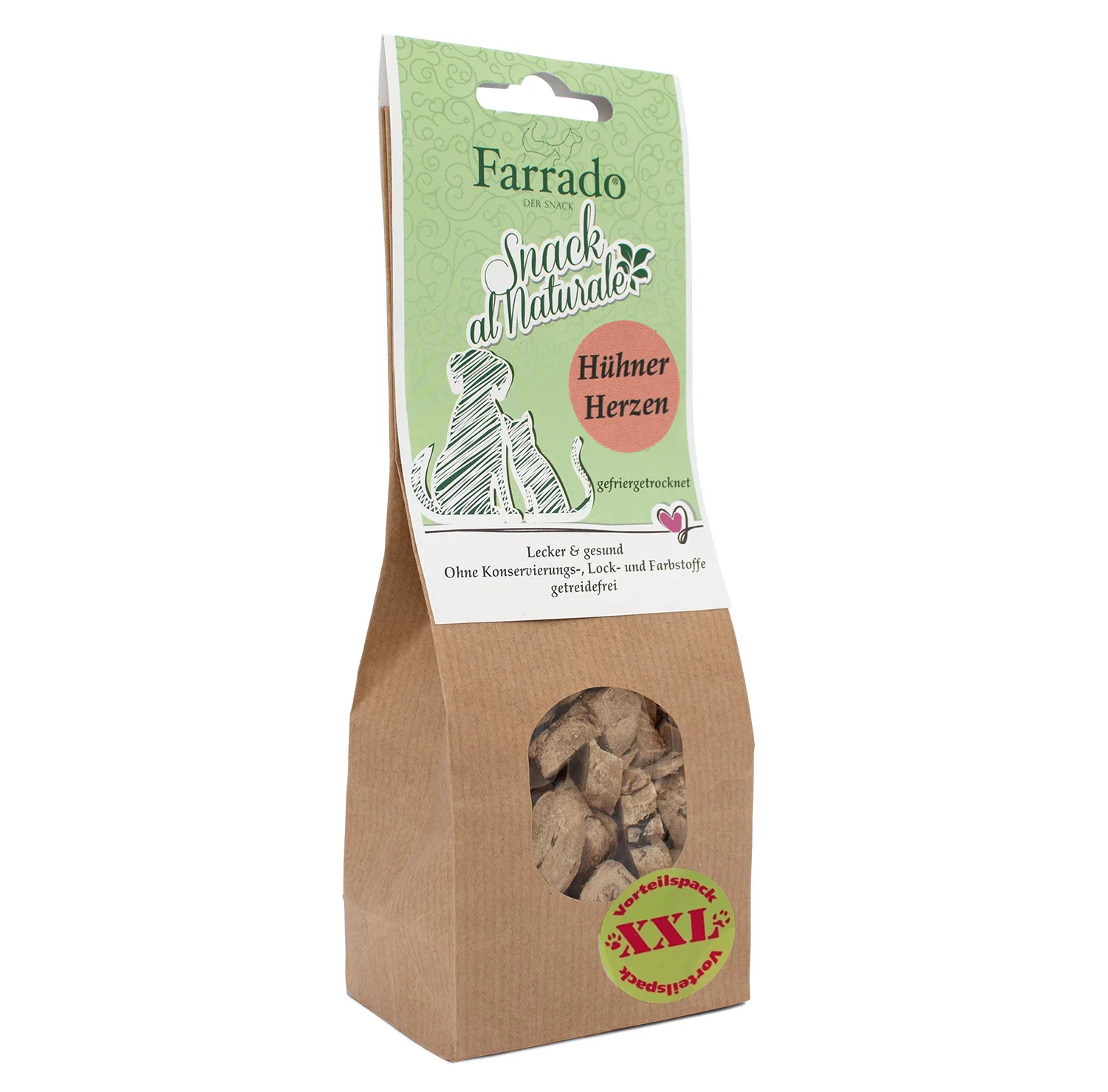 Farrado DER SNACK - Hühnerherzen - 90 g